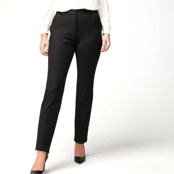 White House Black Market Slim Ankle Comfort Stretch Pant Black Size 0P NEW - Picture 1 of 14